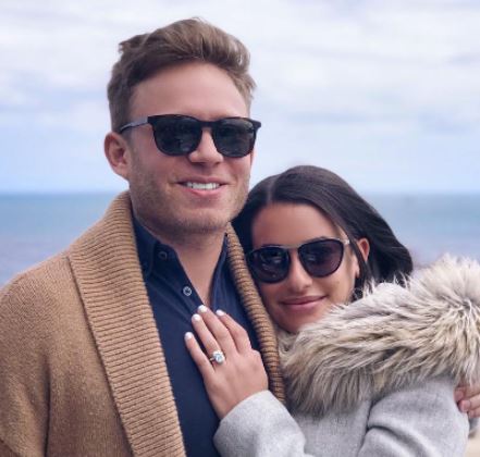 Zandy Reich with his wife Lea Michele